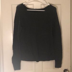 Dark green knit sweater